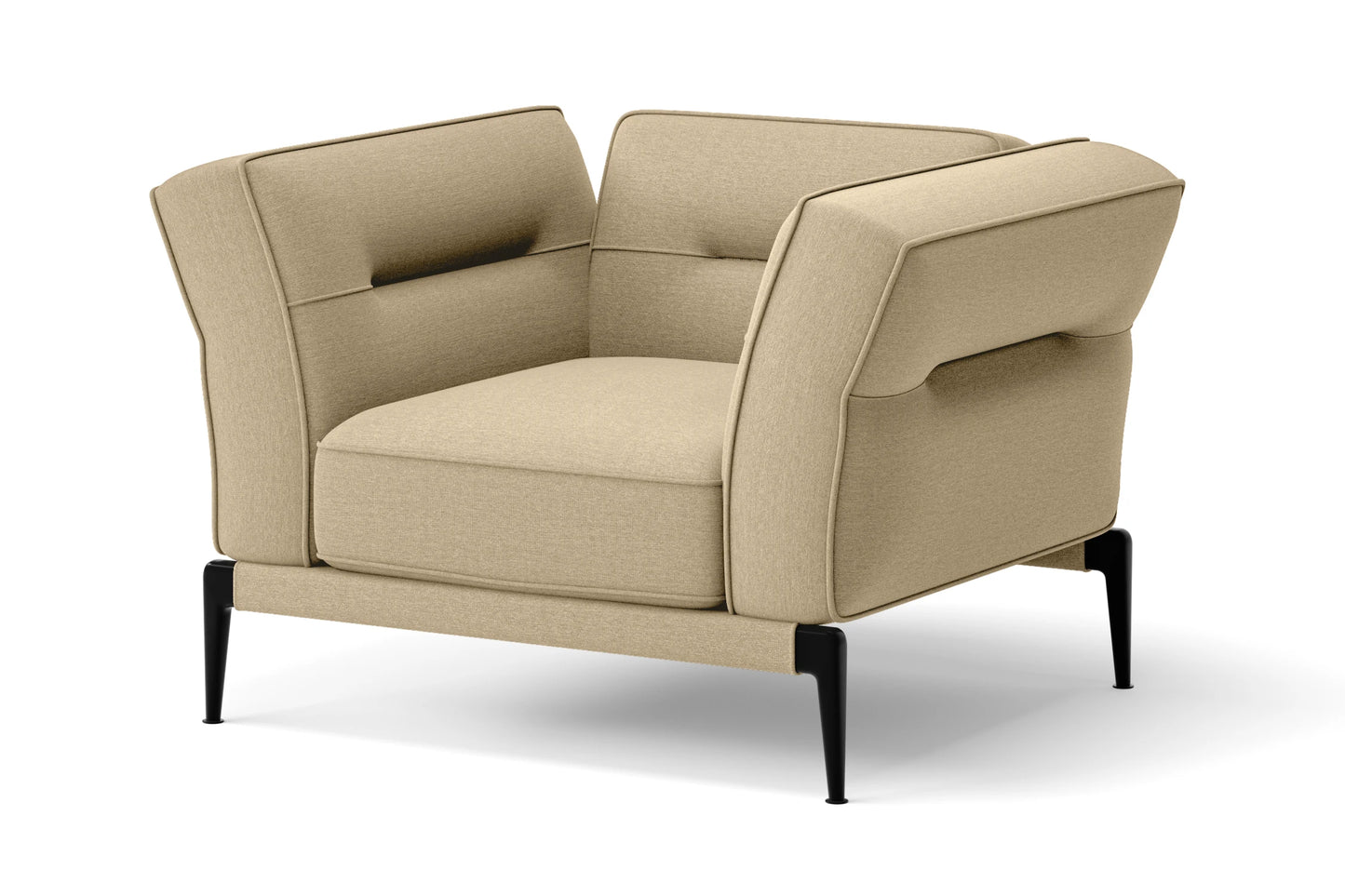 Acerra Armchair Beige Linen Fabric