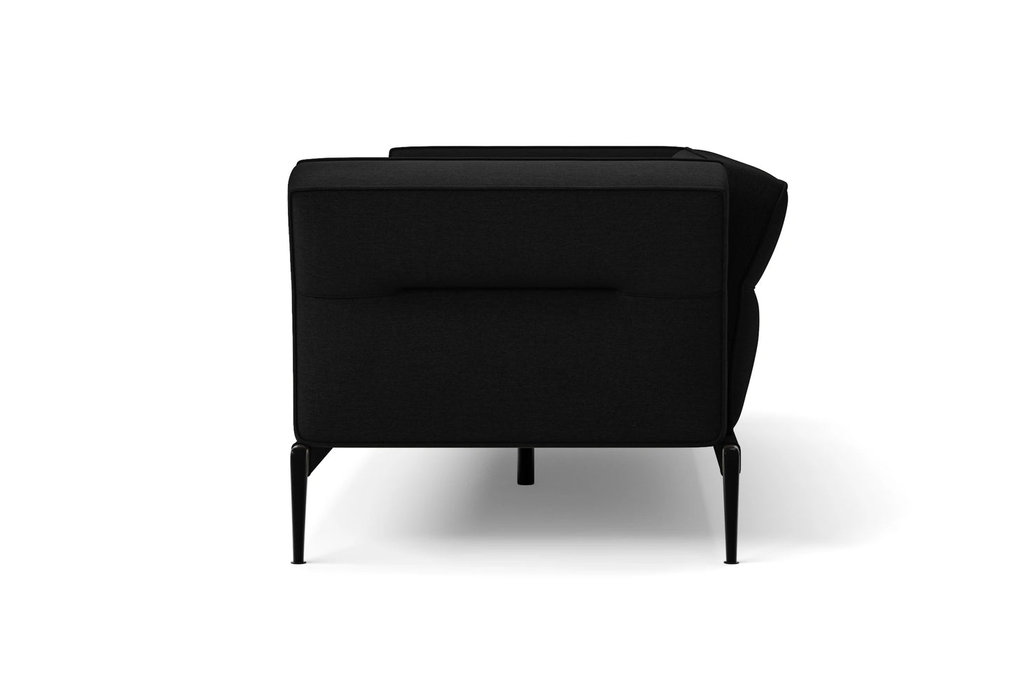 Acerra Armchair Black Linen Fabric