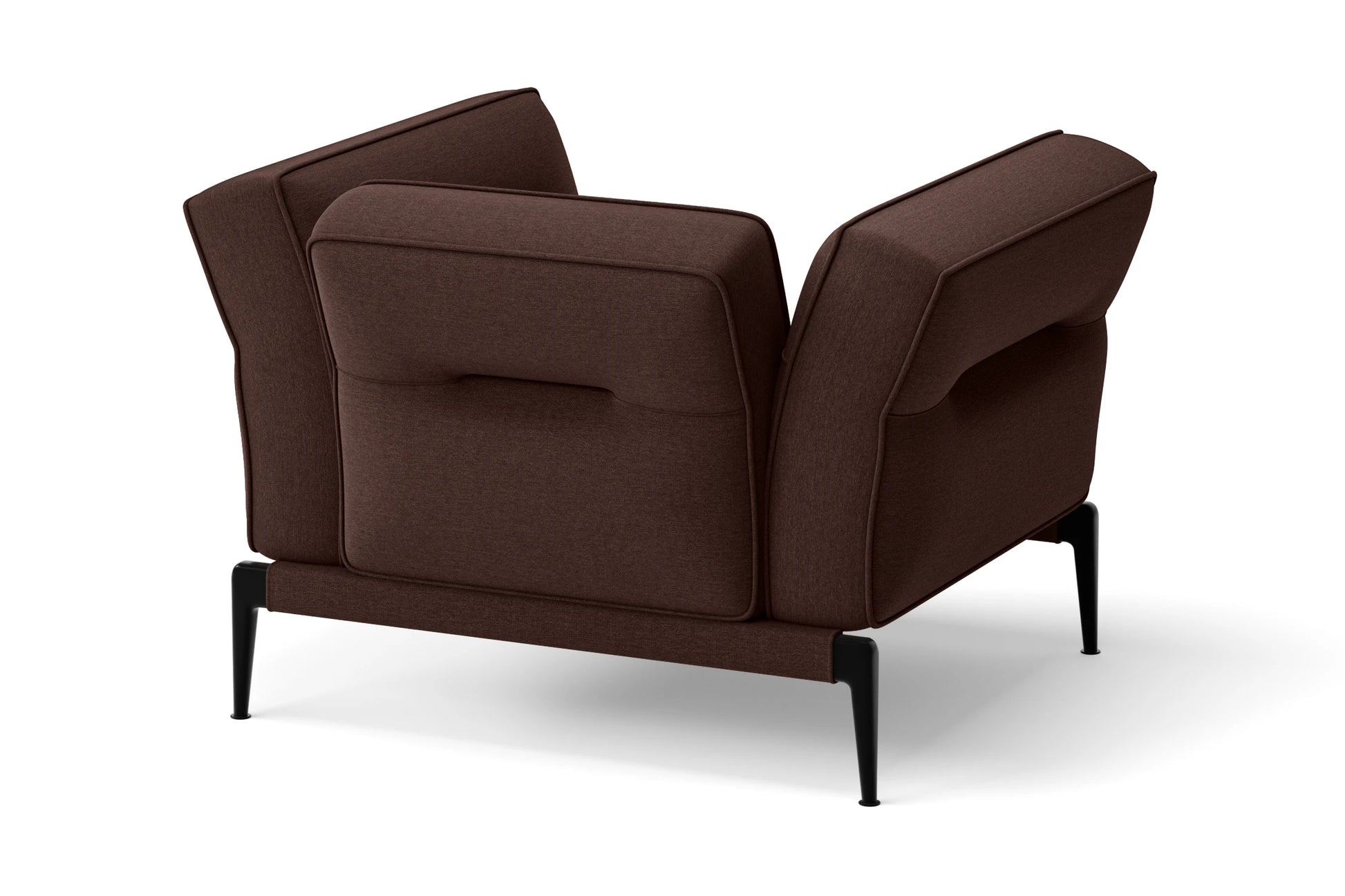 Acerra Armchair Coffee Brown Linen Fabric