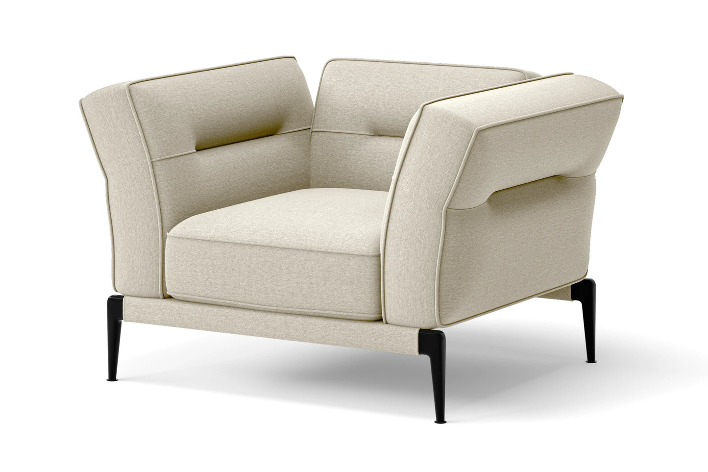 Acerra Armchair Cream Linen Fabric