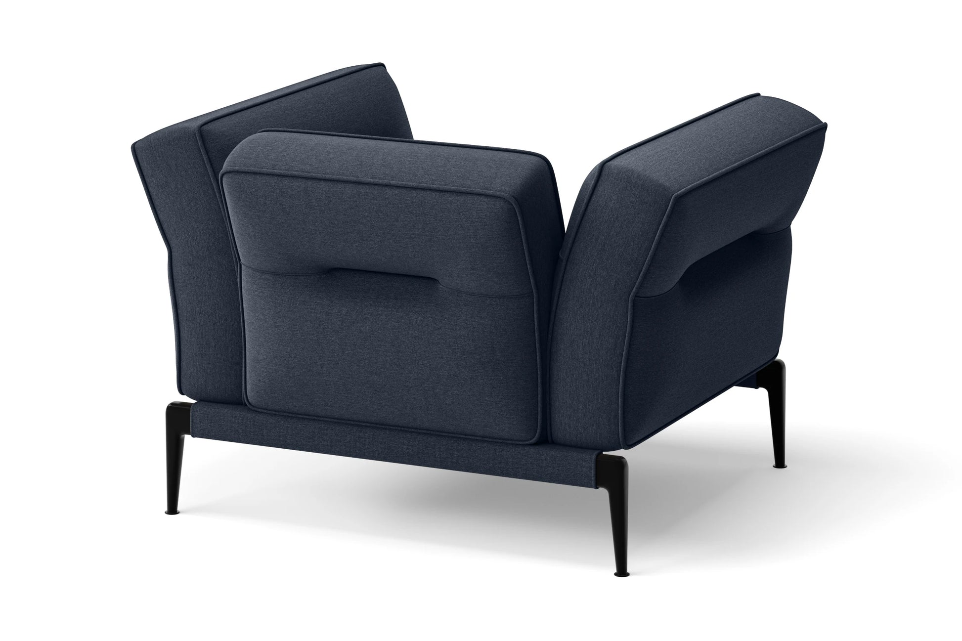 Acerra Armchair Dark Blue Linen Fabric