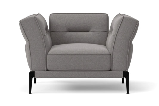 Acerra Armchair Grey Linen Fabric