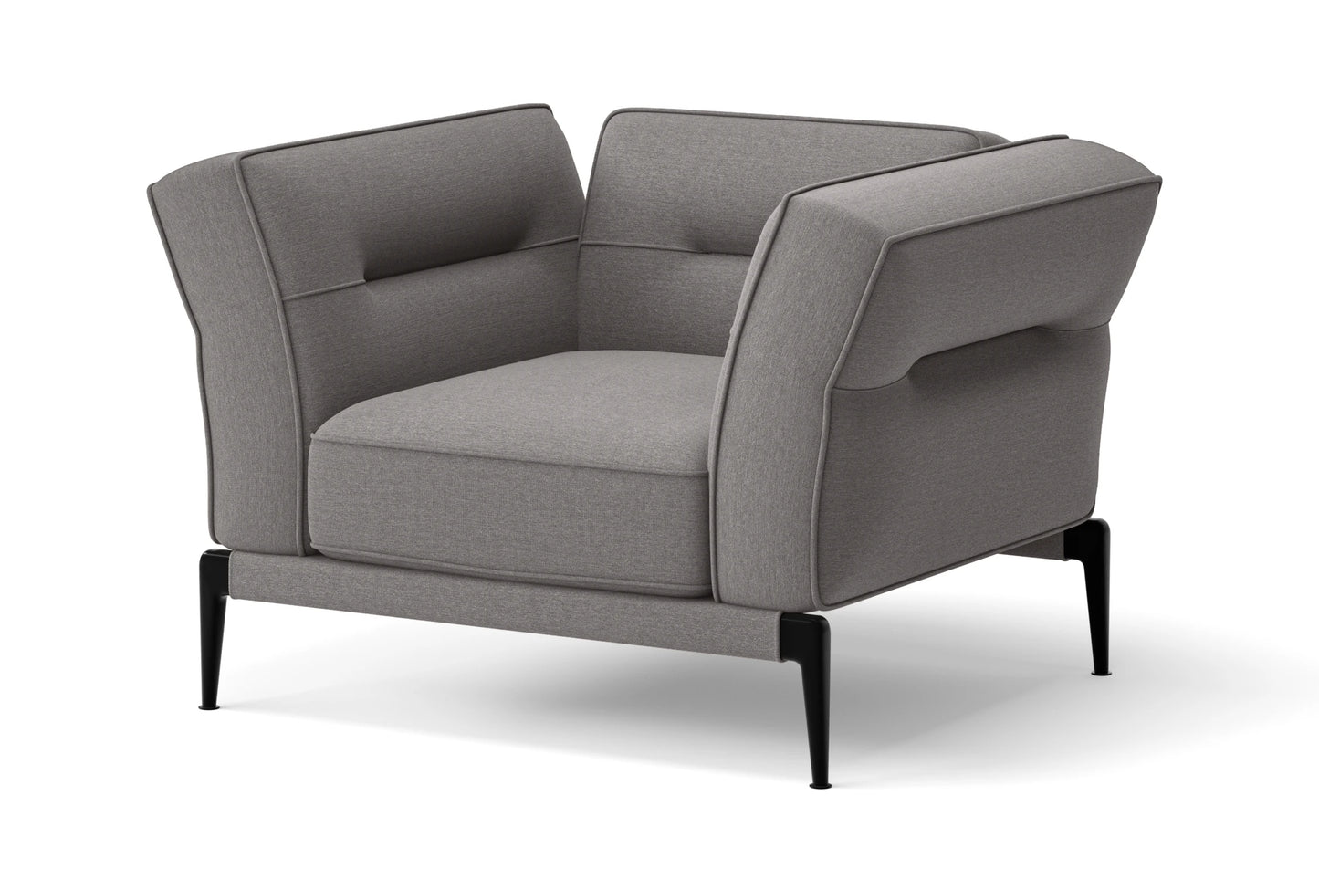 Acerra Armchair Grey Linen Fabric