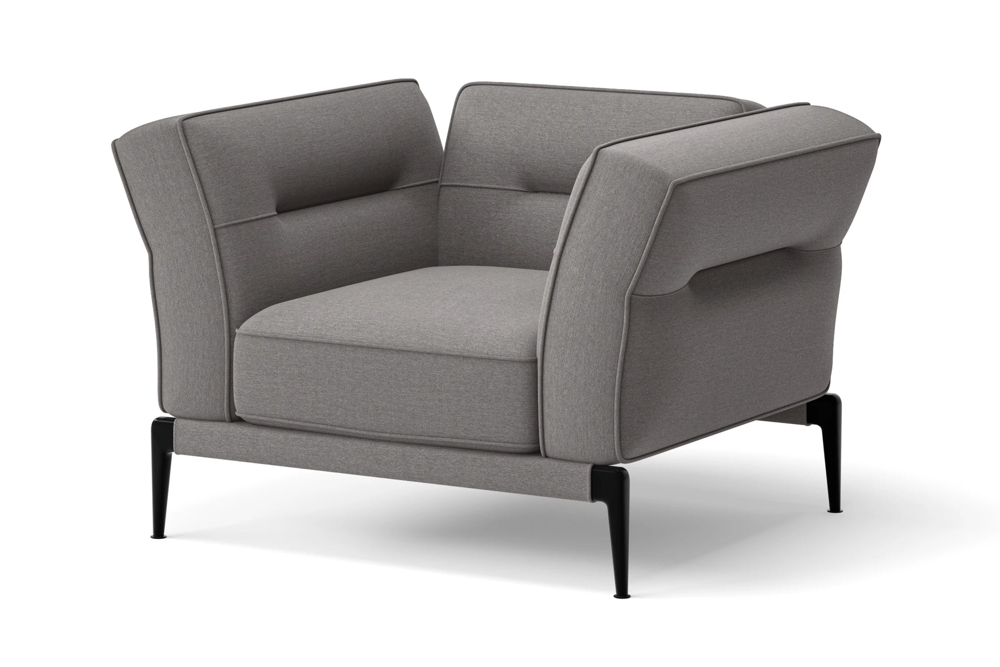 Acerra Armchair Grey Linen Fabric