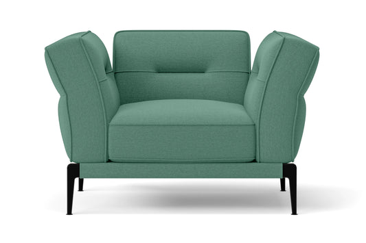 Acerra Armchair Mint Green Linen Fabric