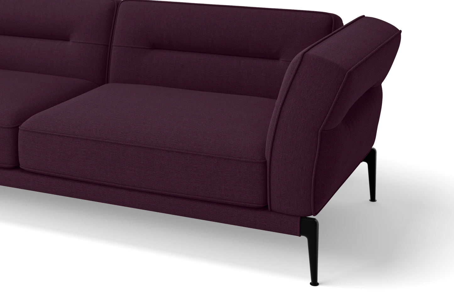 Acerra Armchair Purple Linen Fabric