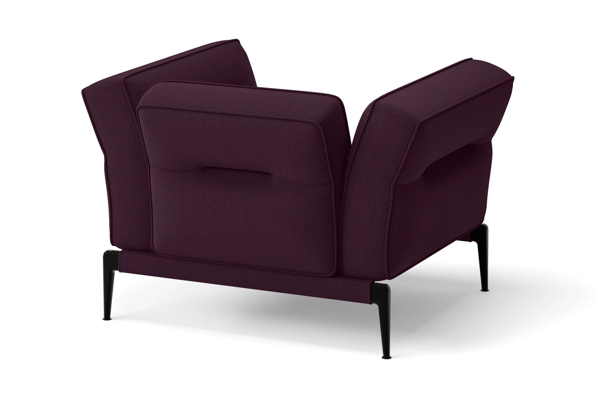 Acerra Armchair Purple Linen Fabric