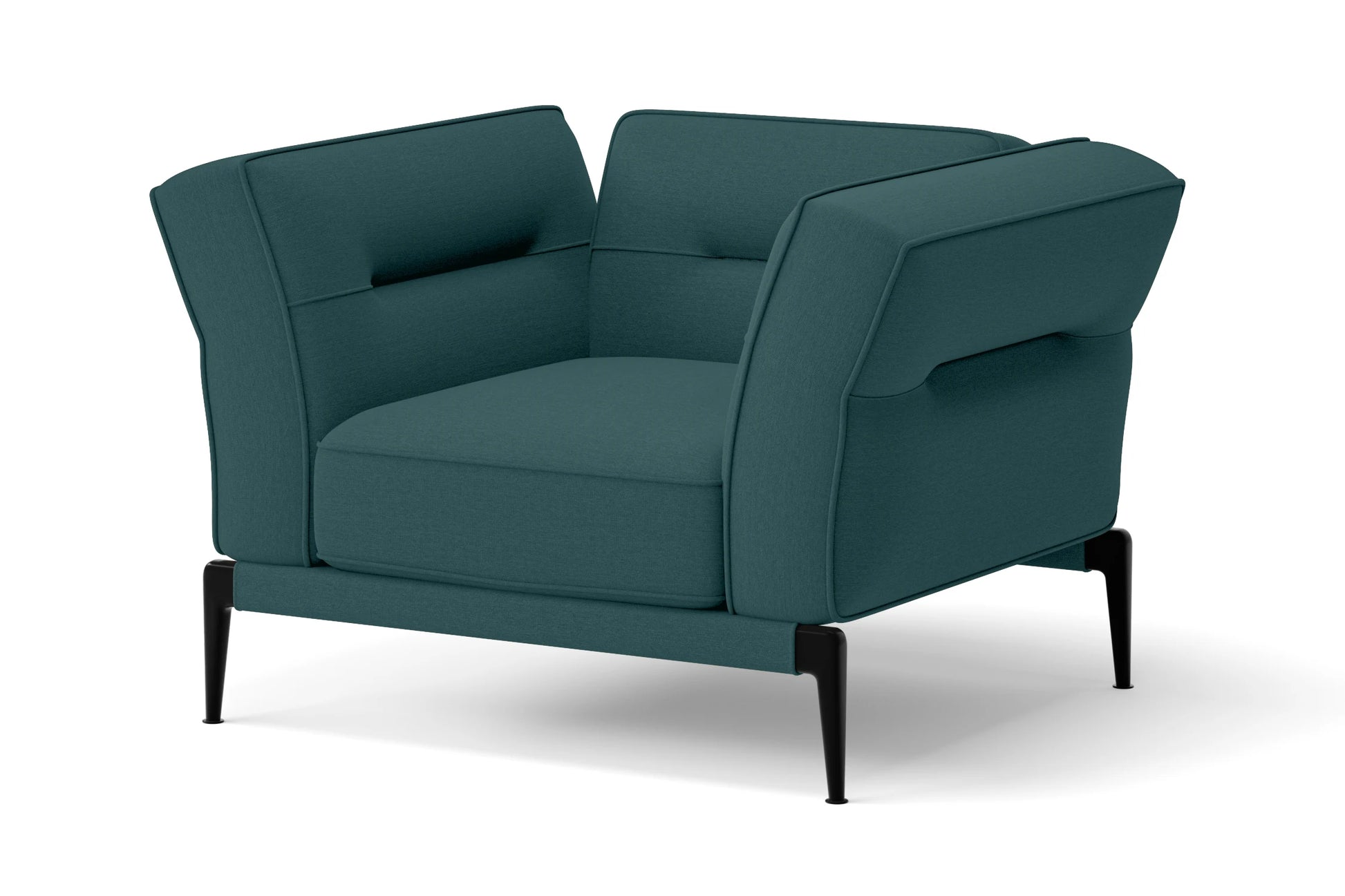 Acerra Armchair Teal Linen Fabric