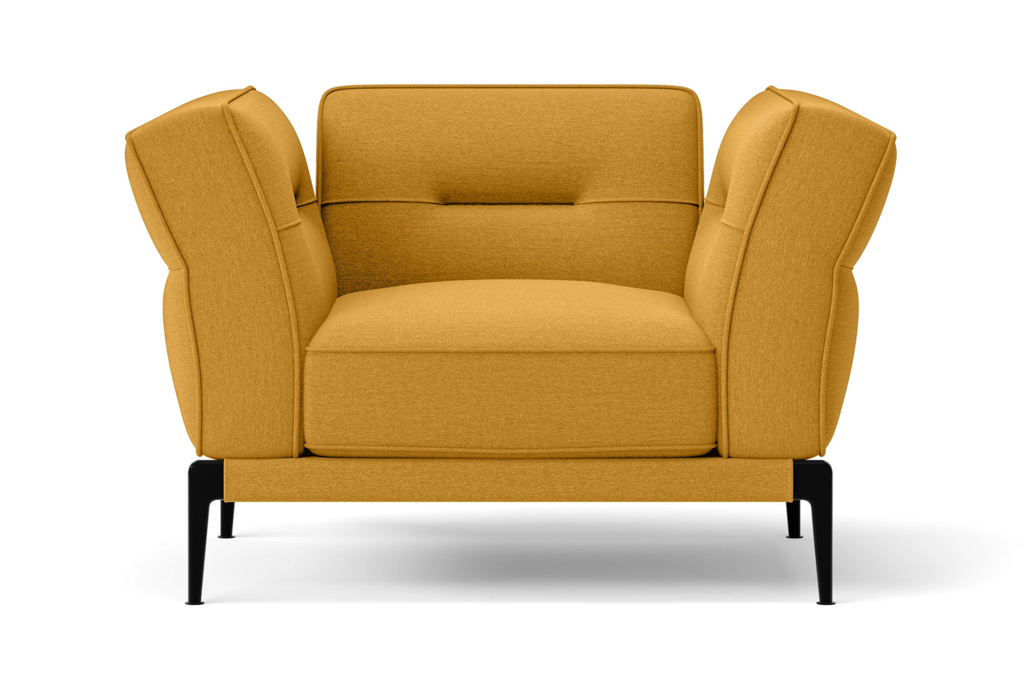 Acerra Armchair Yellow Linen Fabric