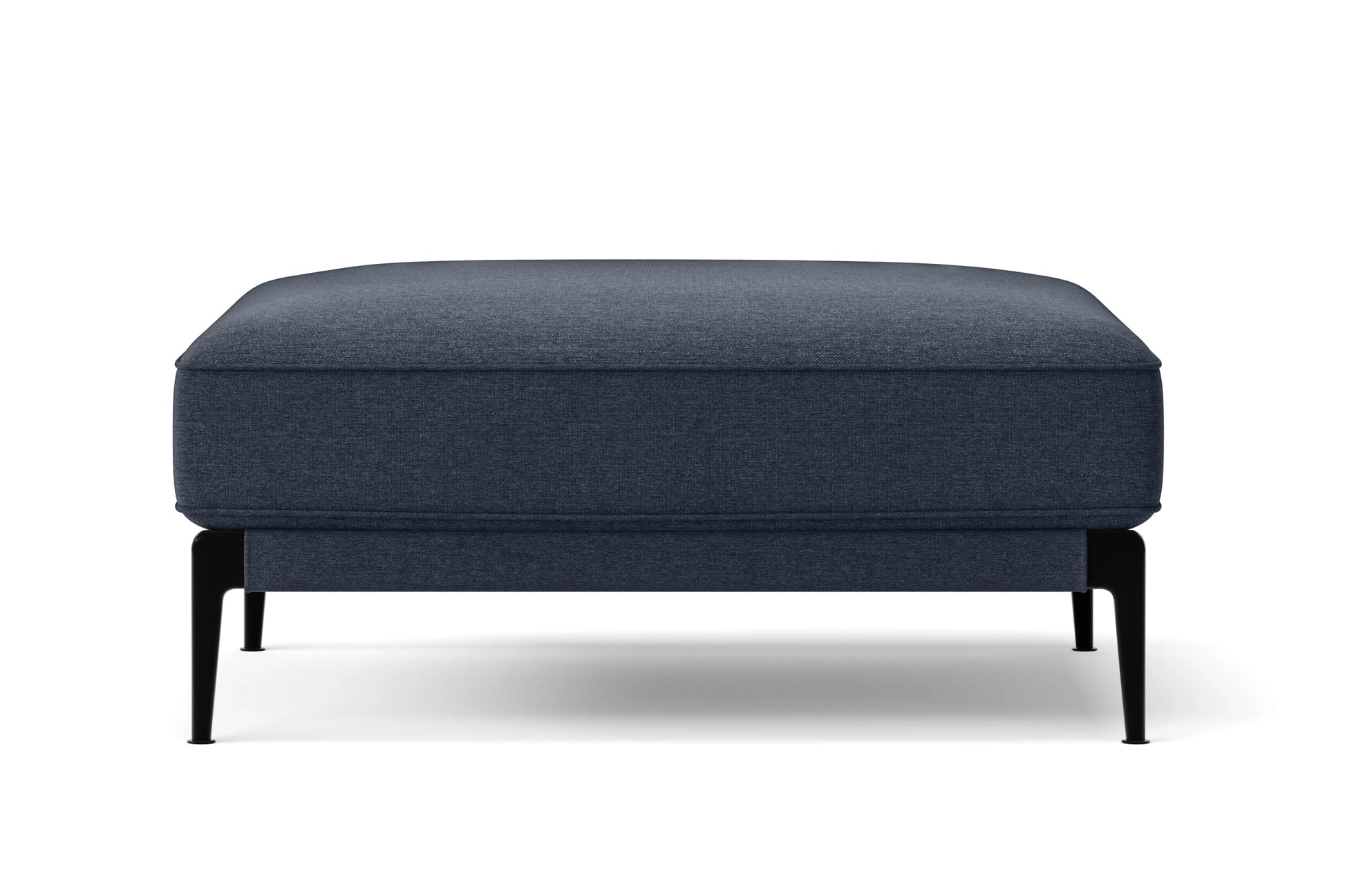 Acerra Ottoman Dark Blue Linen Fabric