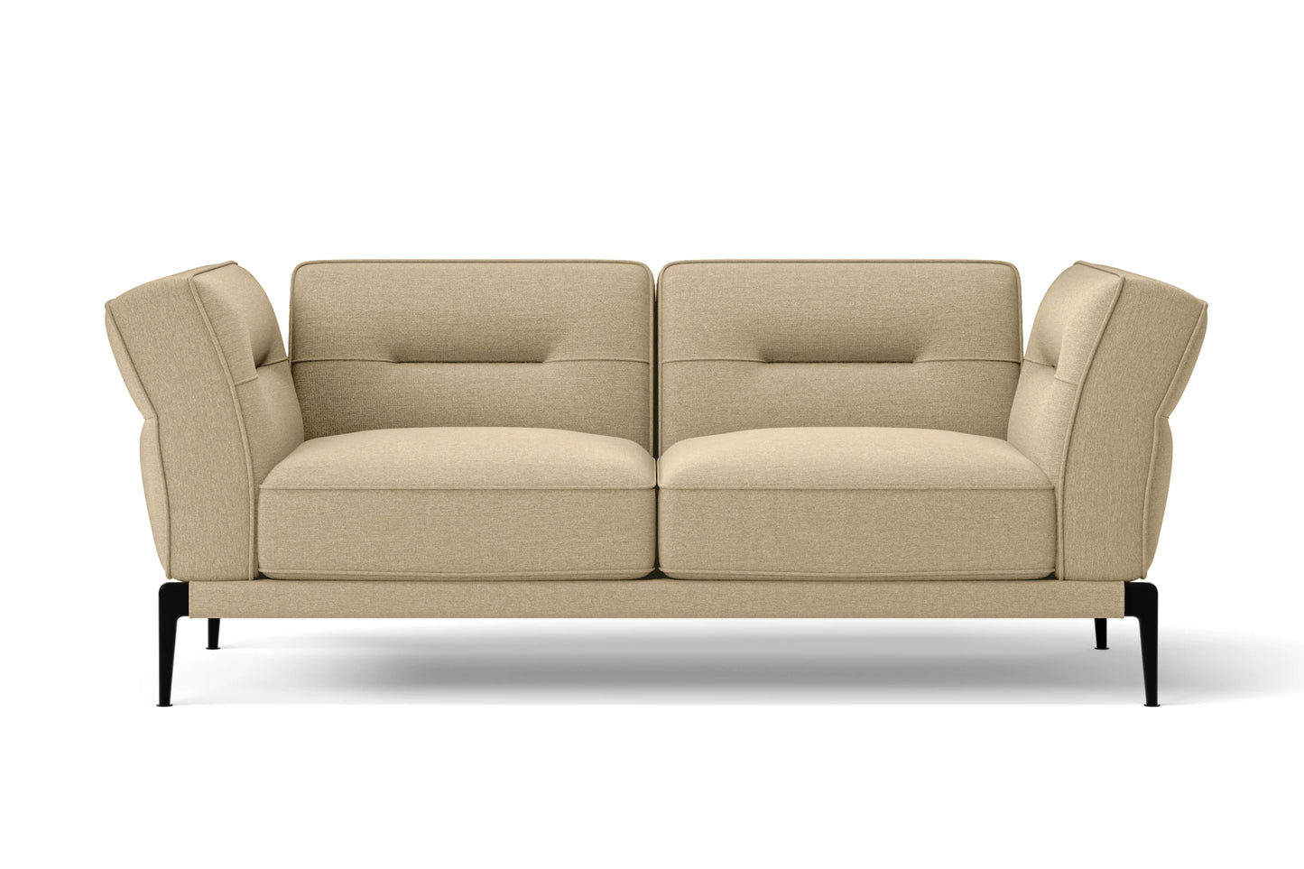 Acerra 2 Seater Sofa Beige Linen Fabric