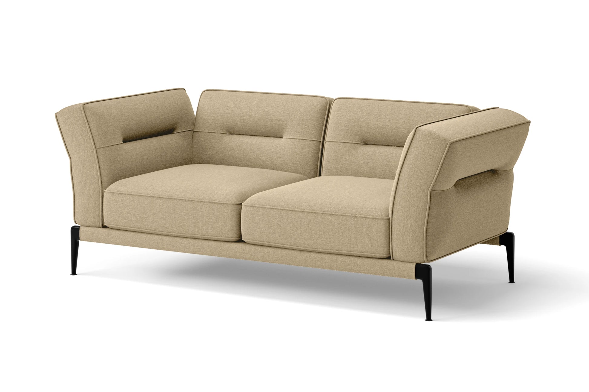 Acerra 2 Seater Sofa Beige Linen Fabric