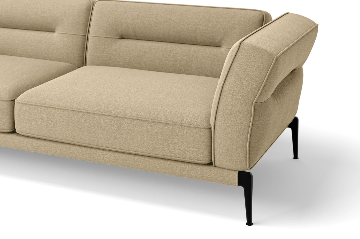 Acerra 2 Seater Sofa Beige Linen Fabric