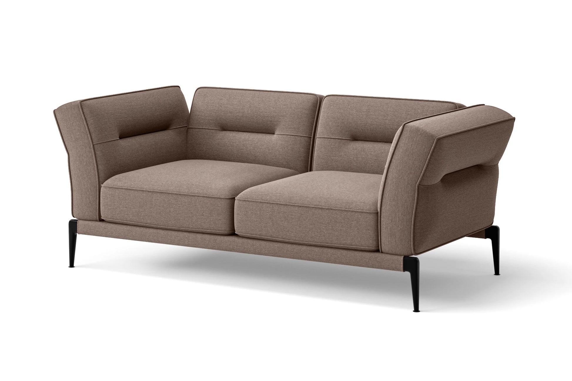 Acerra 2 Seater Sofa Caramel Linen Fabric