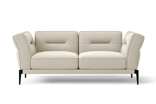 Acerra 2 Seater Sofa Cream Linen Fabric