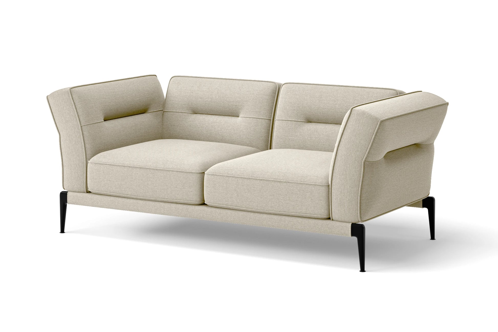 Acerra 2 Seater Sofa Cream Linen Fabric