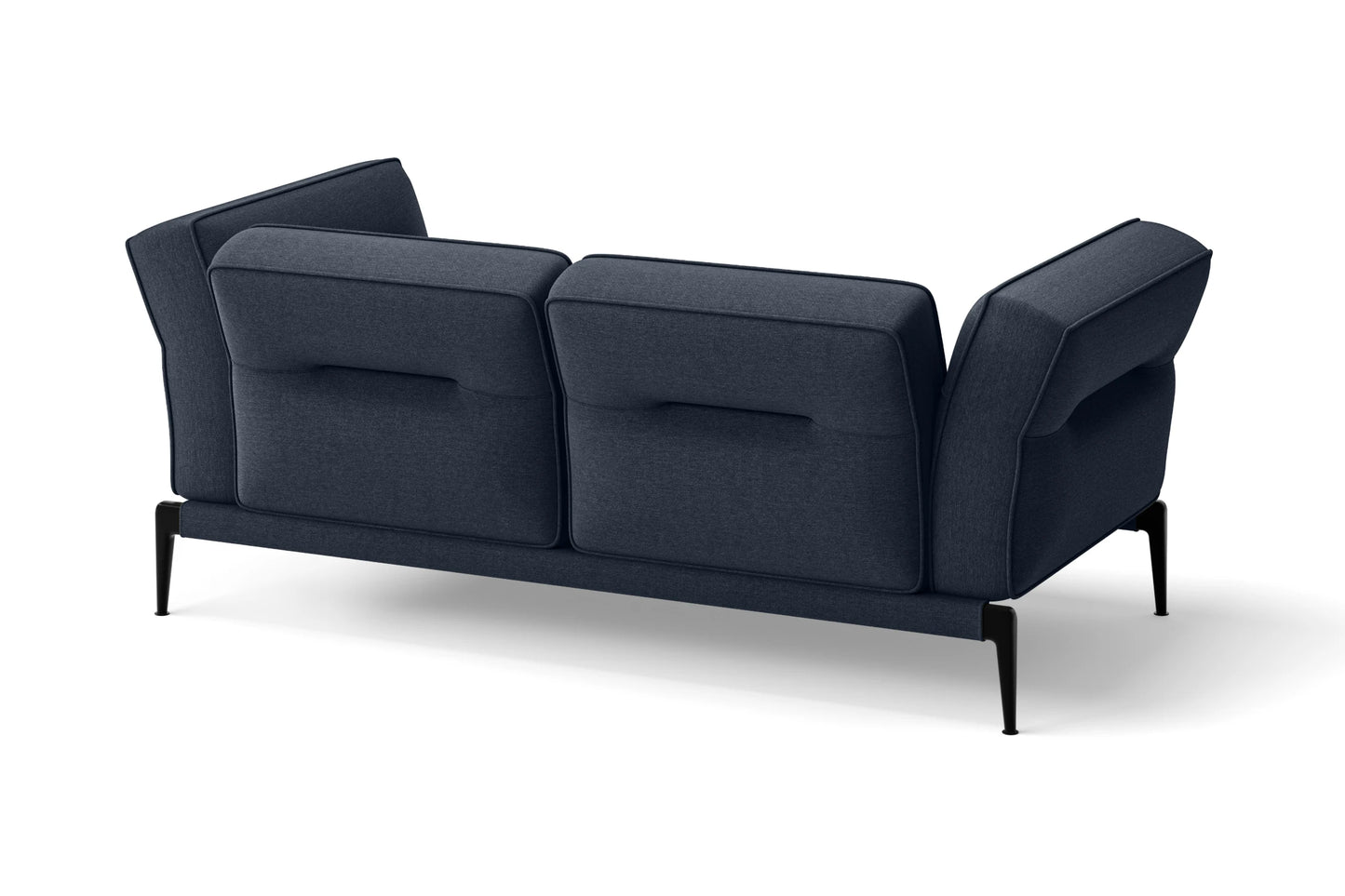 Acerra 2 Seater Sofa Dark Blue Linen Fabric