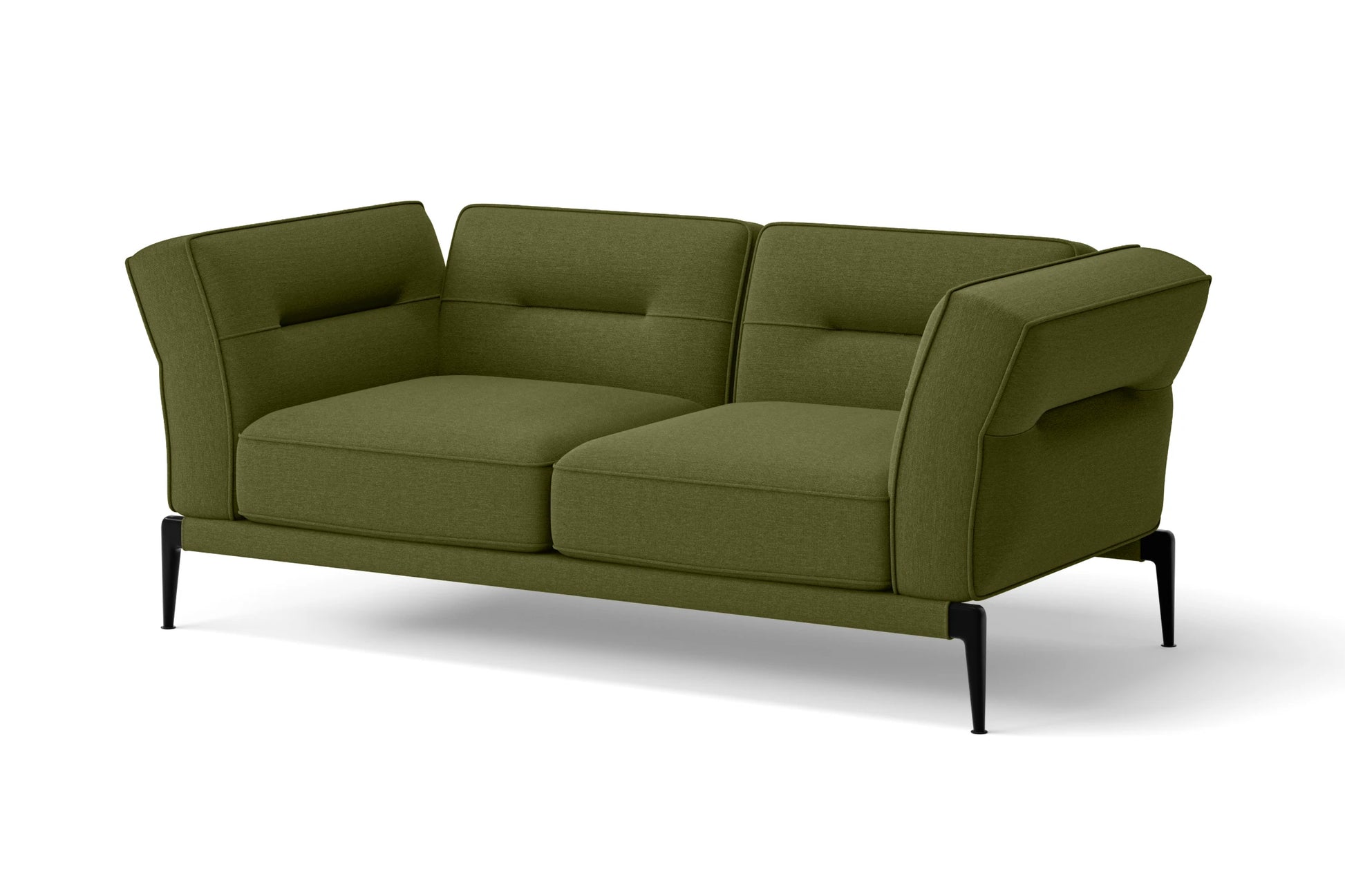 Acerra 2 Seater Sofa Olive Linen Fabric