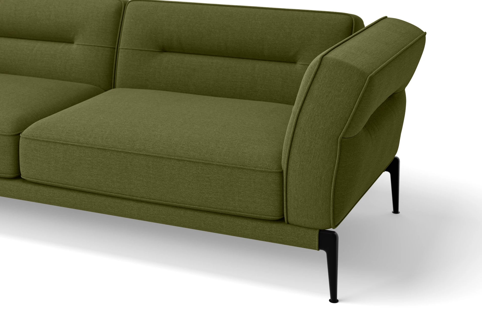 Acerra 2 Seater Sofa Olive Linen Fabric