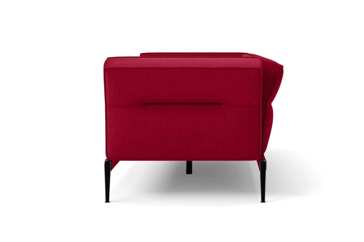 Acerra 2 Seater Sofa Red Linen Fabric