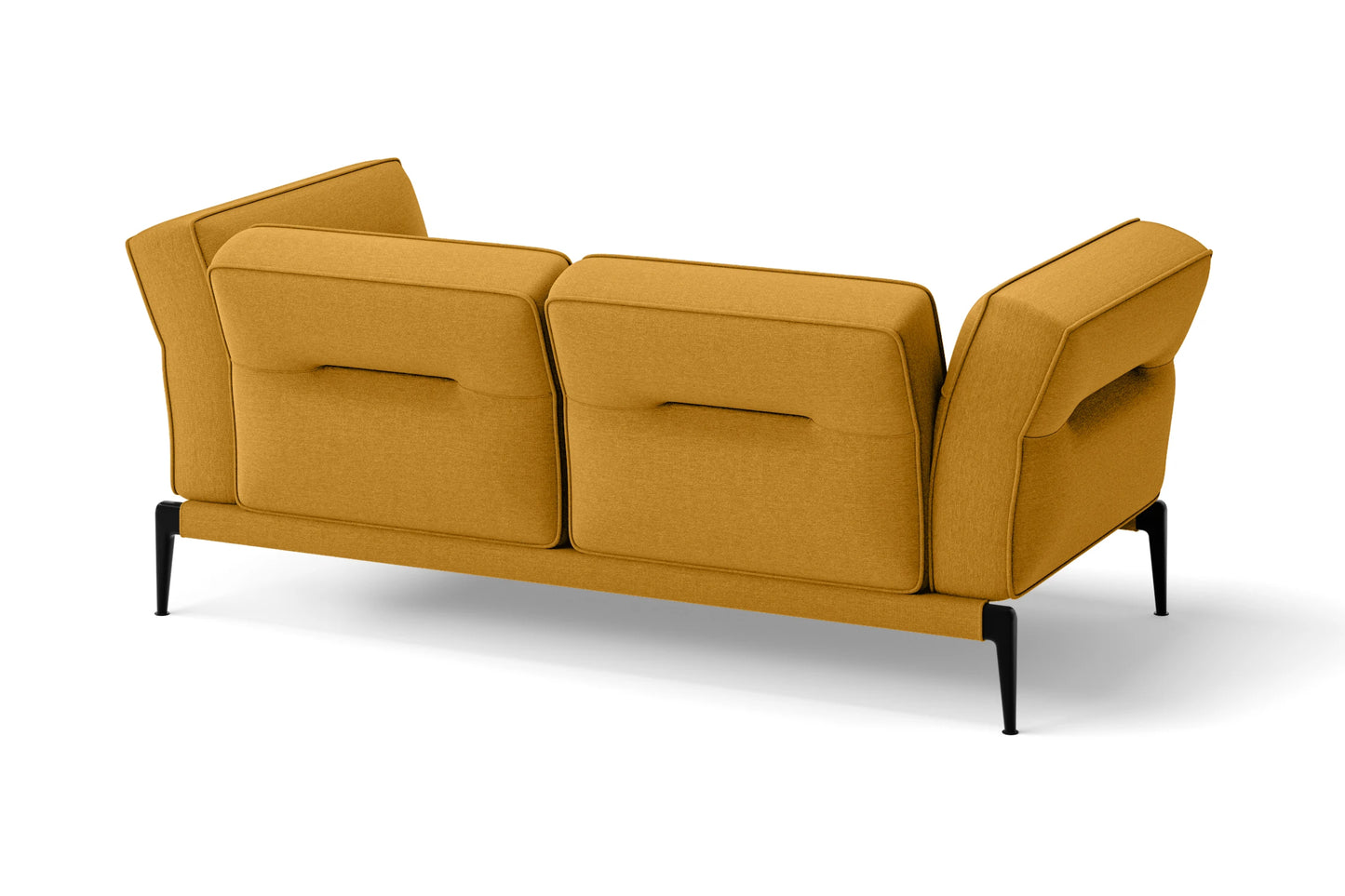 Acerra 2 Seater Sofa Yellow Linen Fabric