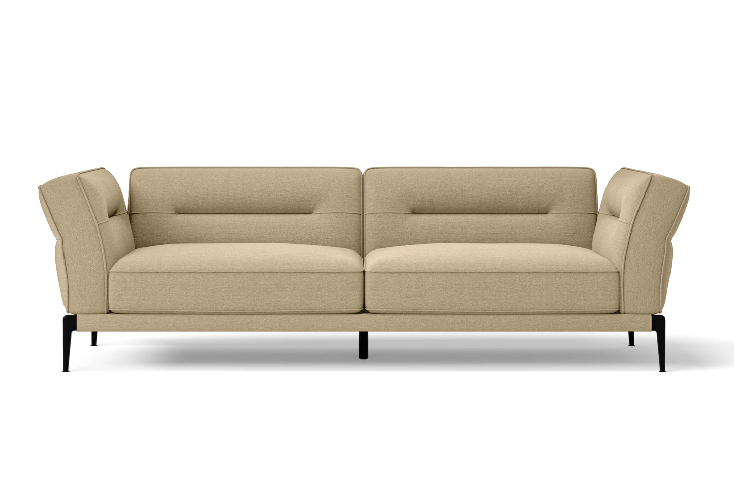 Acerra 3 Seater Sofa Beige Linen Fabric