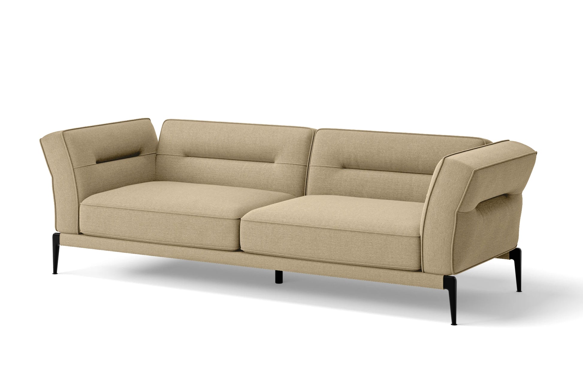 Acerra 3 Seater Sofa Beige Linen Fabric