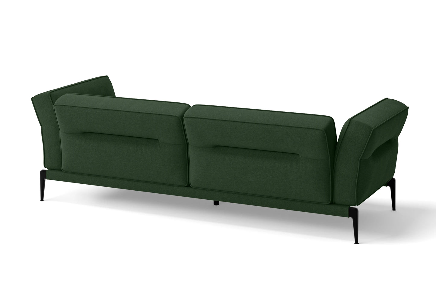 Acerra 3 Seater Sofa Forest Green Linen Fabric