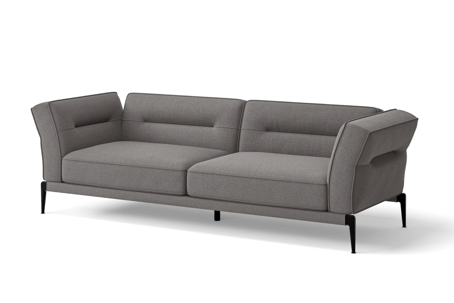 Acerra 3 Seater Sofa Grey Linen Fabric