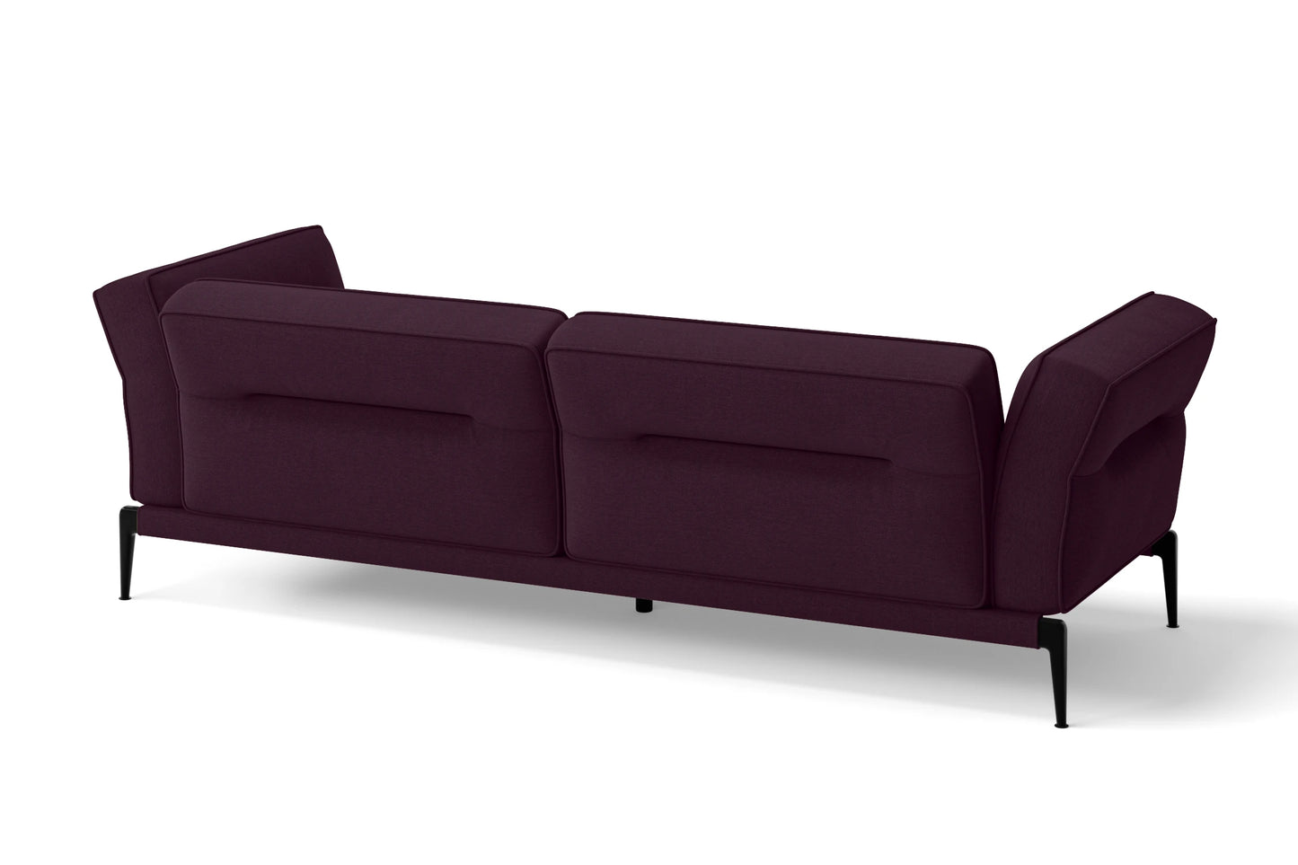 Acerra 3 Seater Sofa Purple Linen Fabric