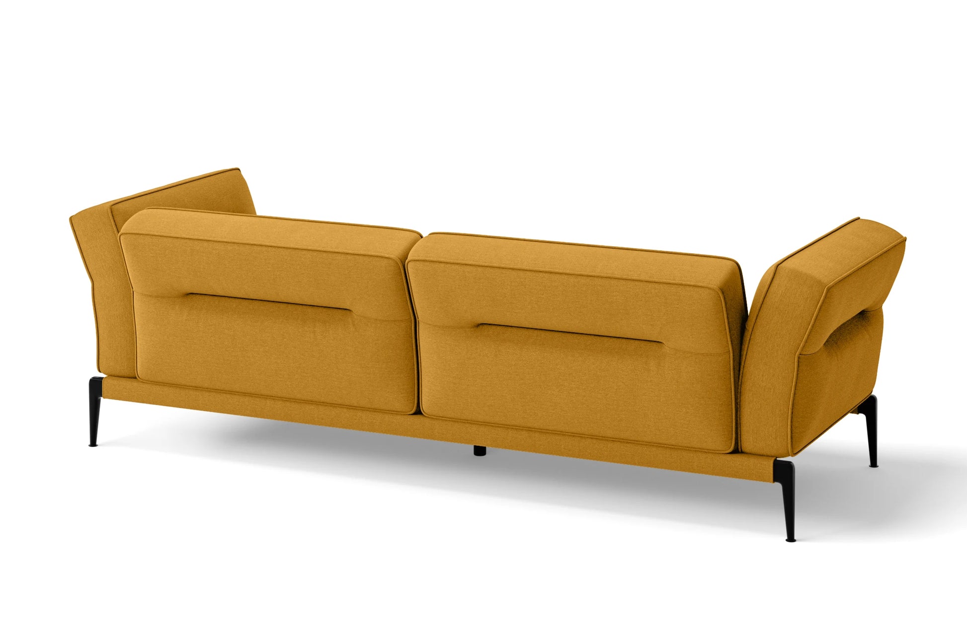 Acerra 3 Seater Sofa Yellow Linen Fabric