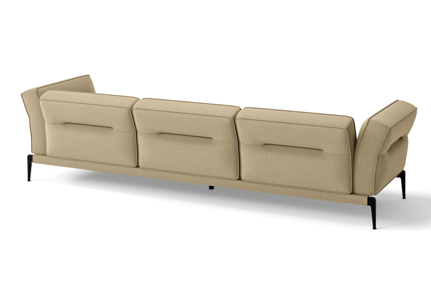 Acerra 4 Seater Sofa Beige Linen Fabric