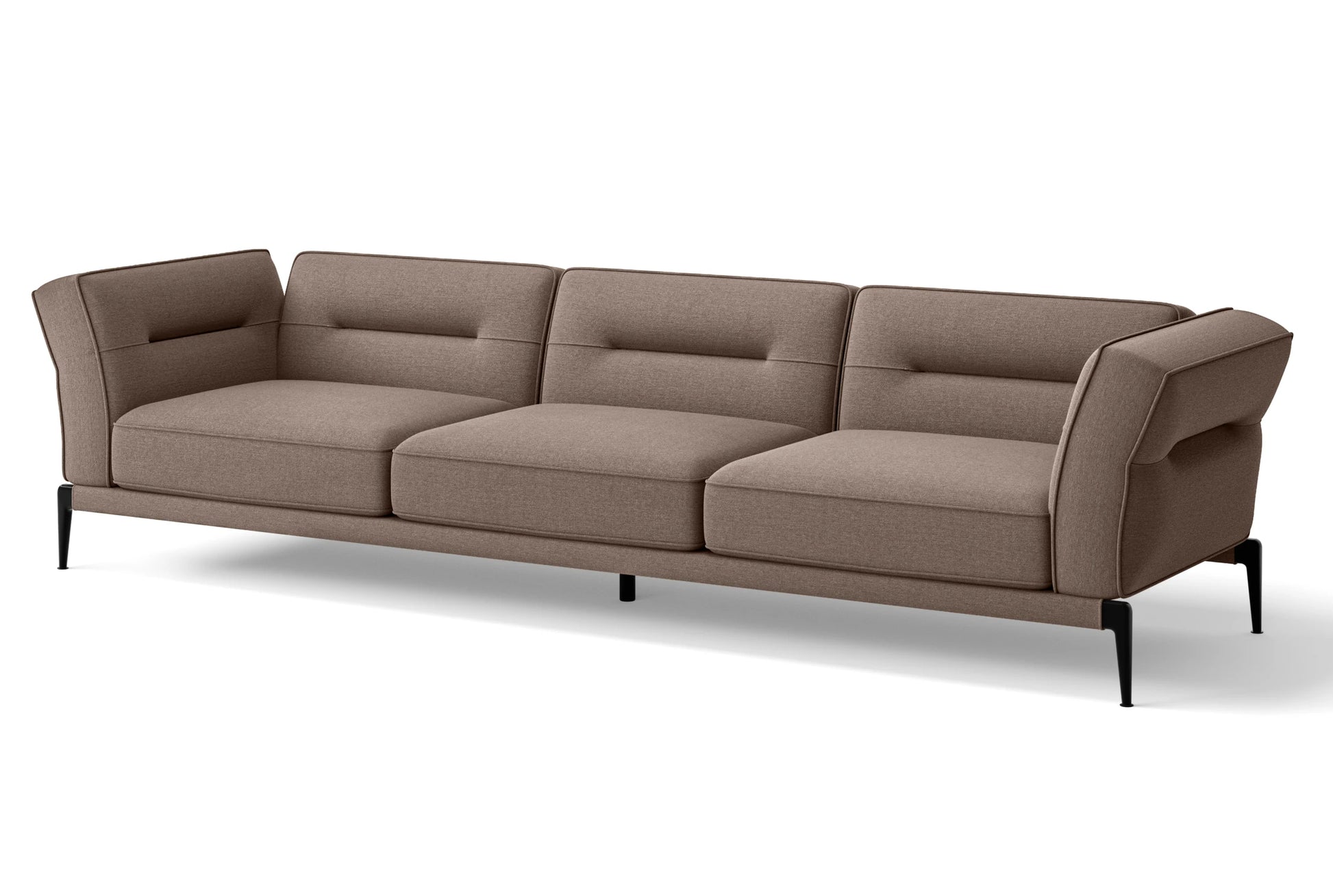 Acerra 4 Seater Sofa Caramel Linen Fabric