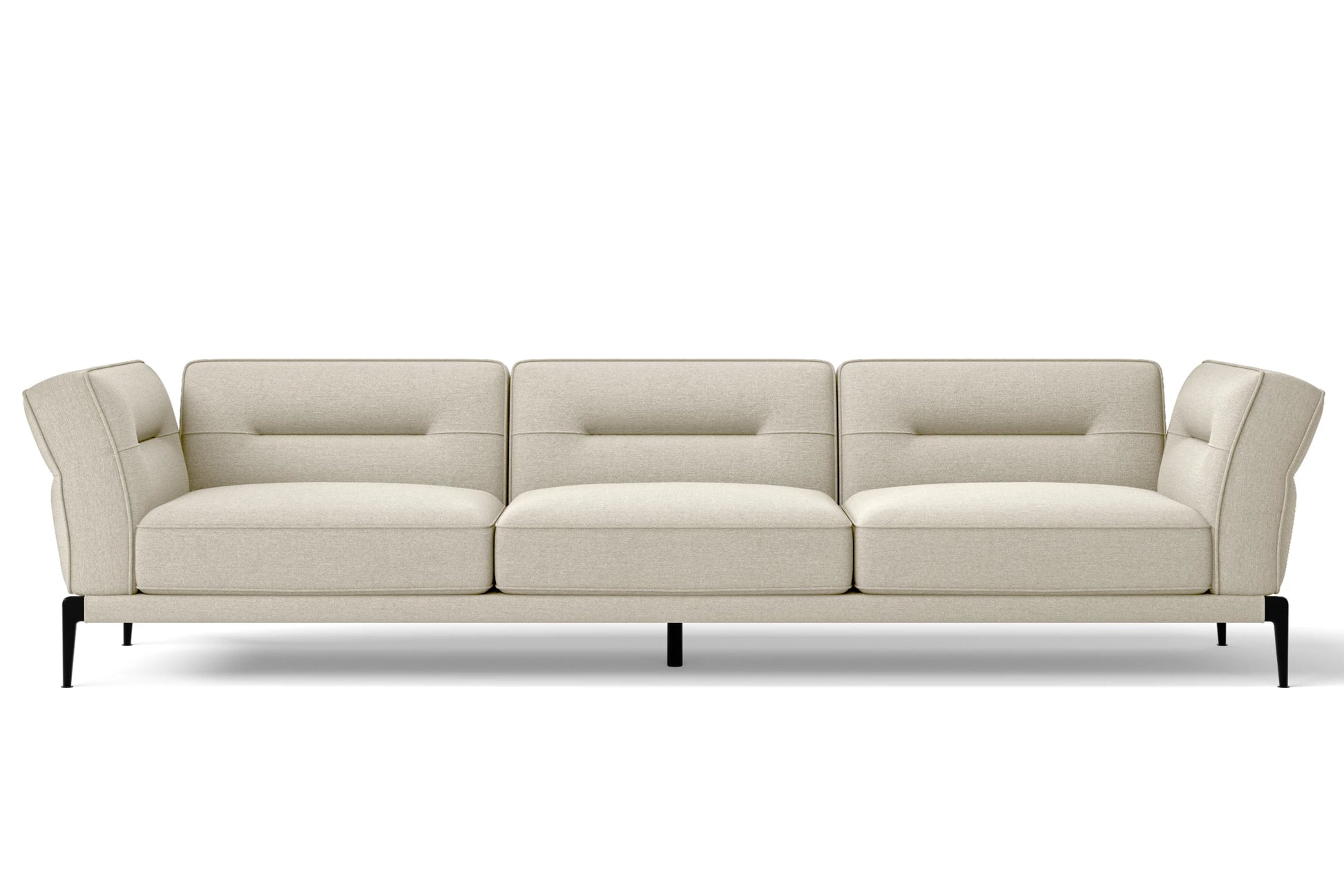 Acerra 4 Seater Sofa Cream Linen Fabric