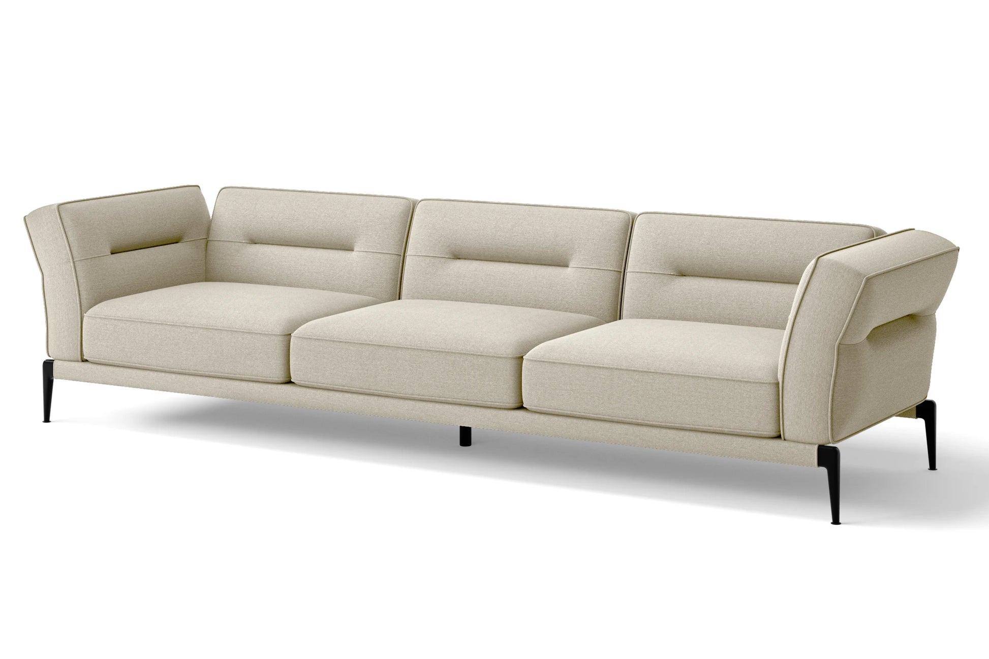 Acerra 4 Seater Sofa Cream Linen Fabric