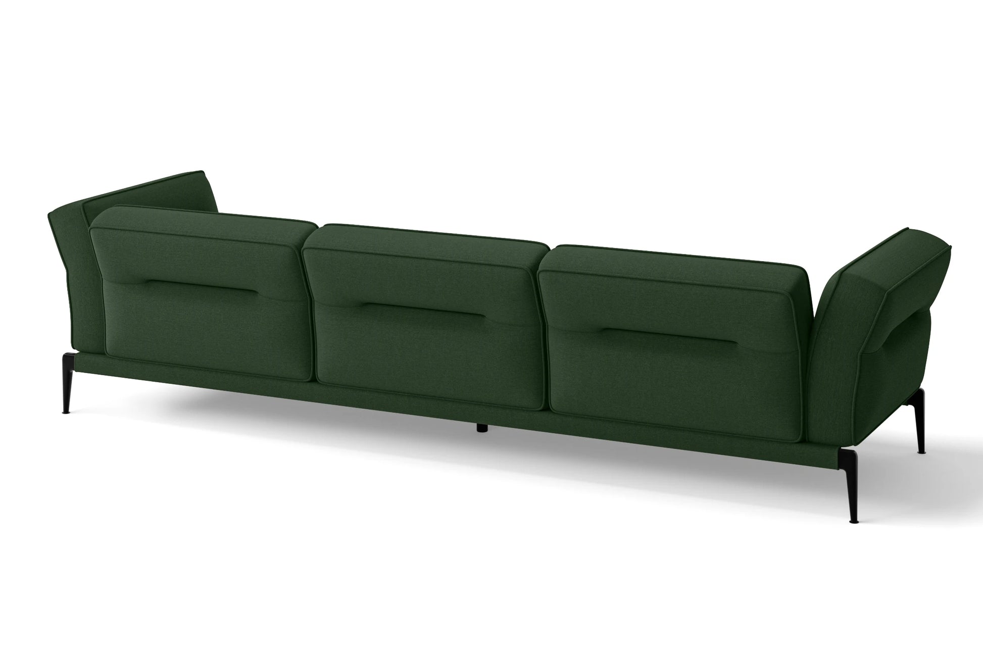 Acerra 4 Seater Sofa Forest Green Linen Fabric