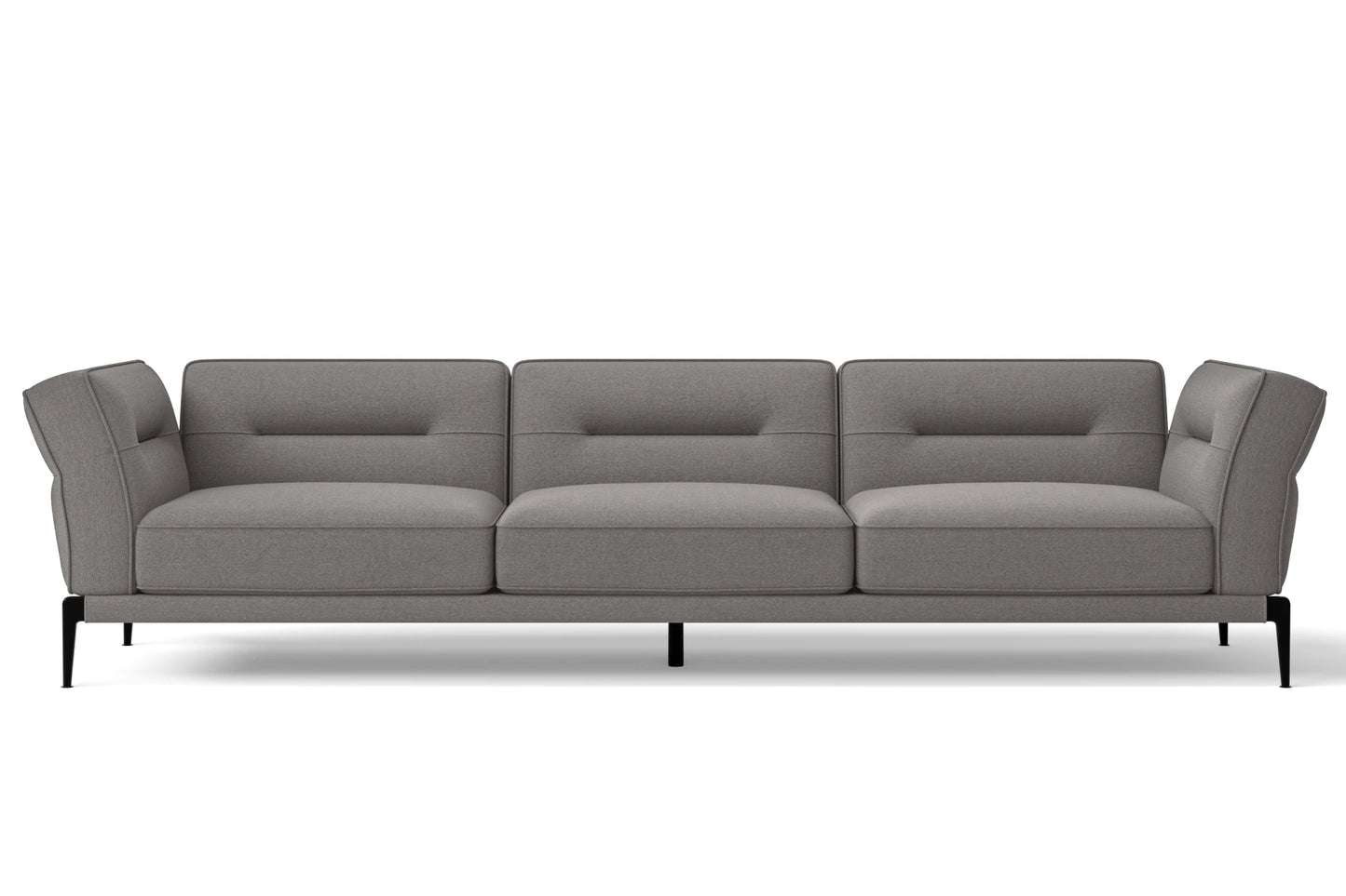 Acerra 4 Seater Sofa Grey Linen Fabric