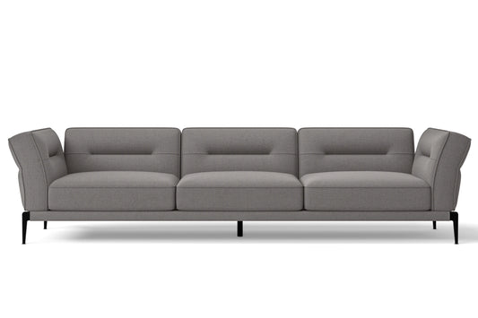 Acerra 4 Seater Sofa Grey Linen Fabric