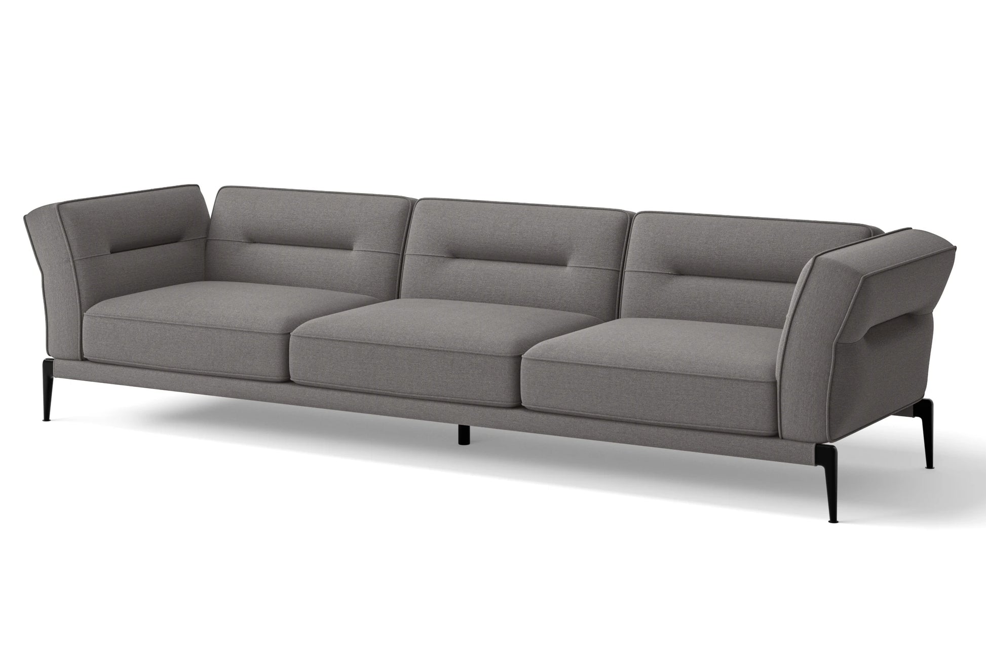 Acerra 4 Seater Sofa Grey Linen Fabric