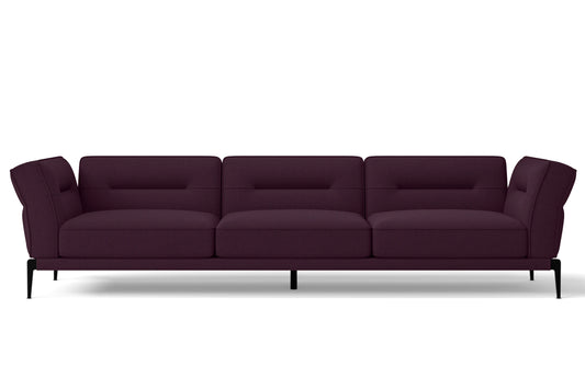 Acerra 4 Seater Sofa Purple Linen Fabric