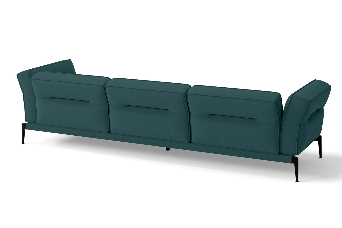 Acerra 4 Seater Sofa Teal Linen Fabric