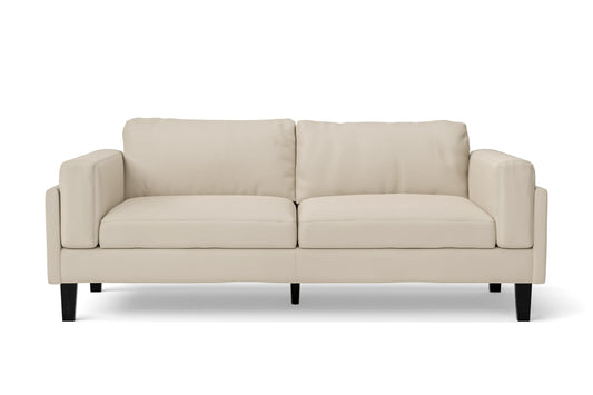 Alseno 3 Seater Sofa Cream Leather