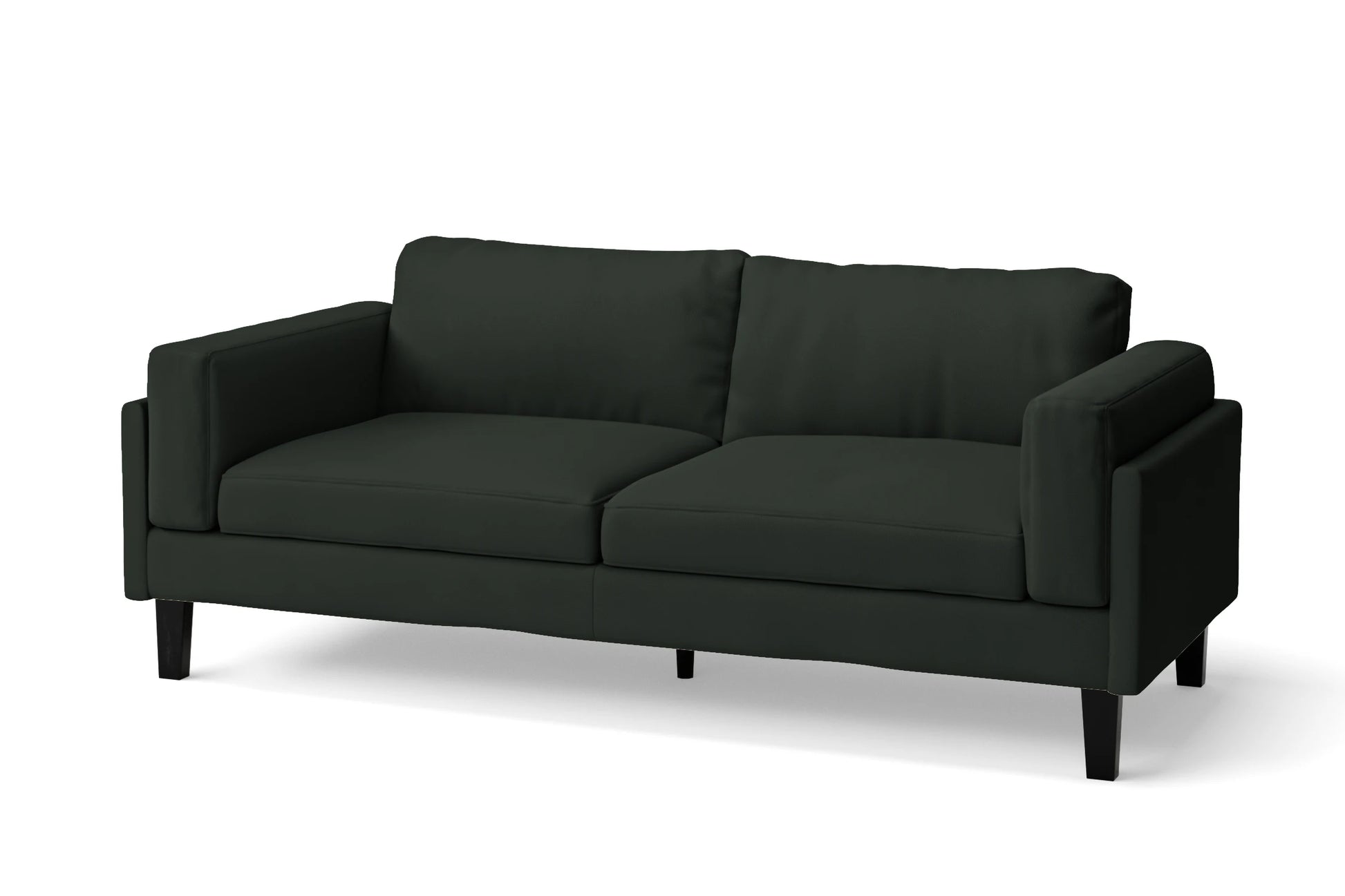 Alseno 3 Seater Sofa Green Leather