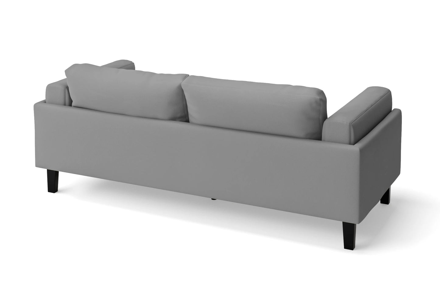 Alseno 3 Seater Sofa Grey Leather