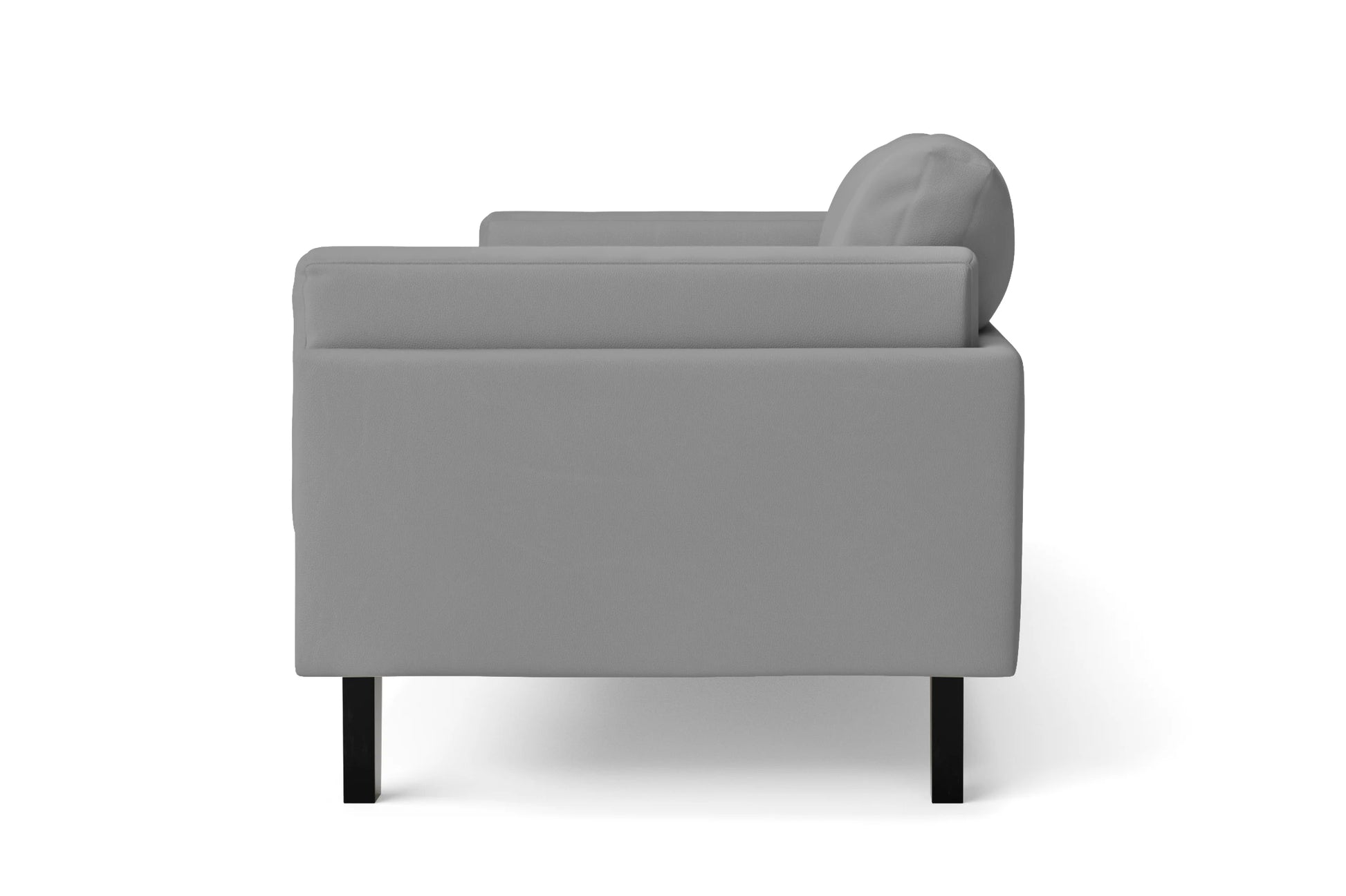 Alseno 3 Seater Sofa Grey Leather