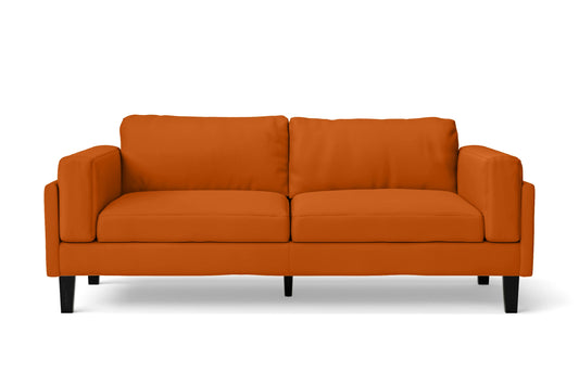 Alseno 3 Seater Sofa Orange Leather