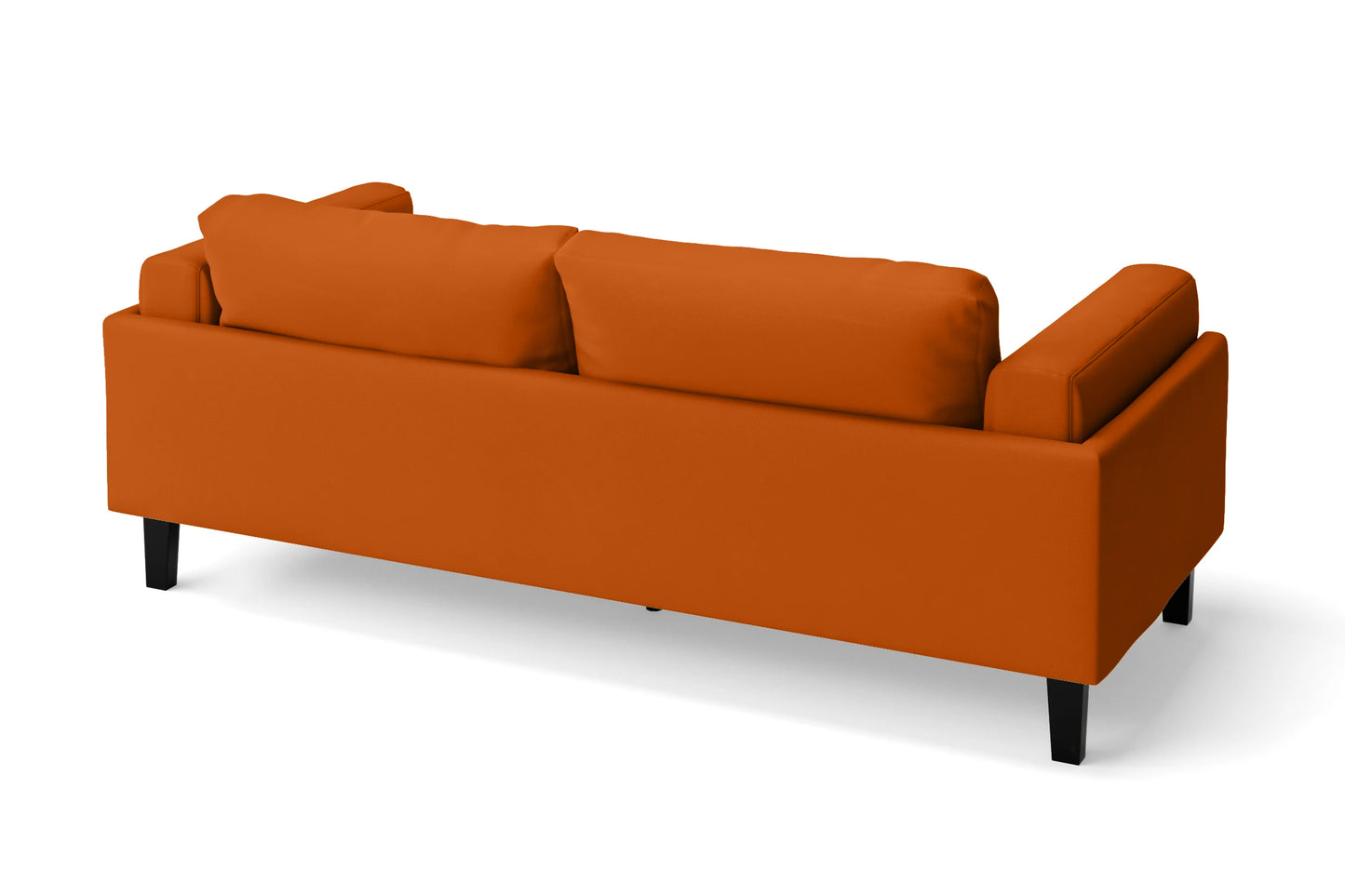 Alseno 3 Seater Sofa Orange Leather