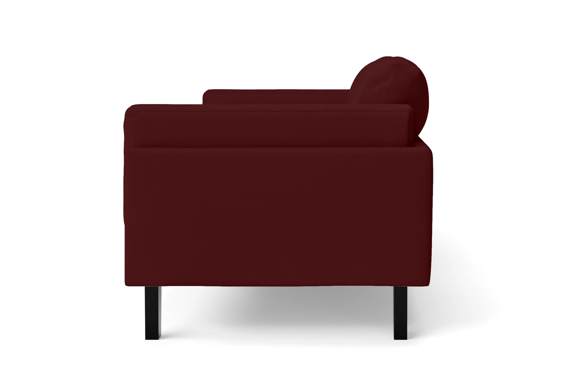 Alseno 3 Seater Sofa Red Leather