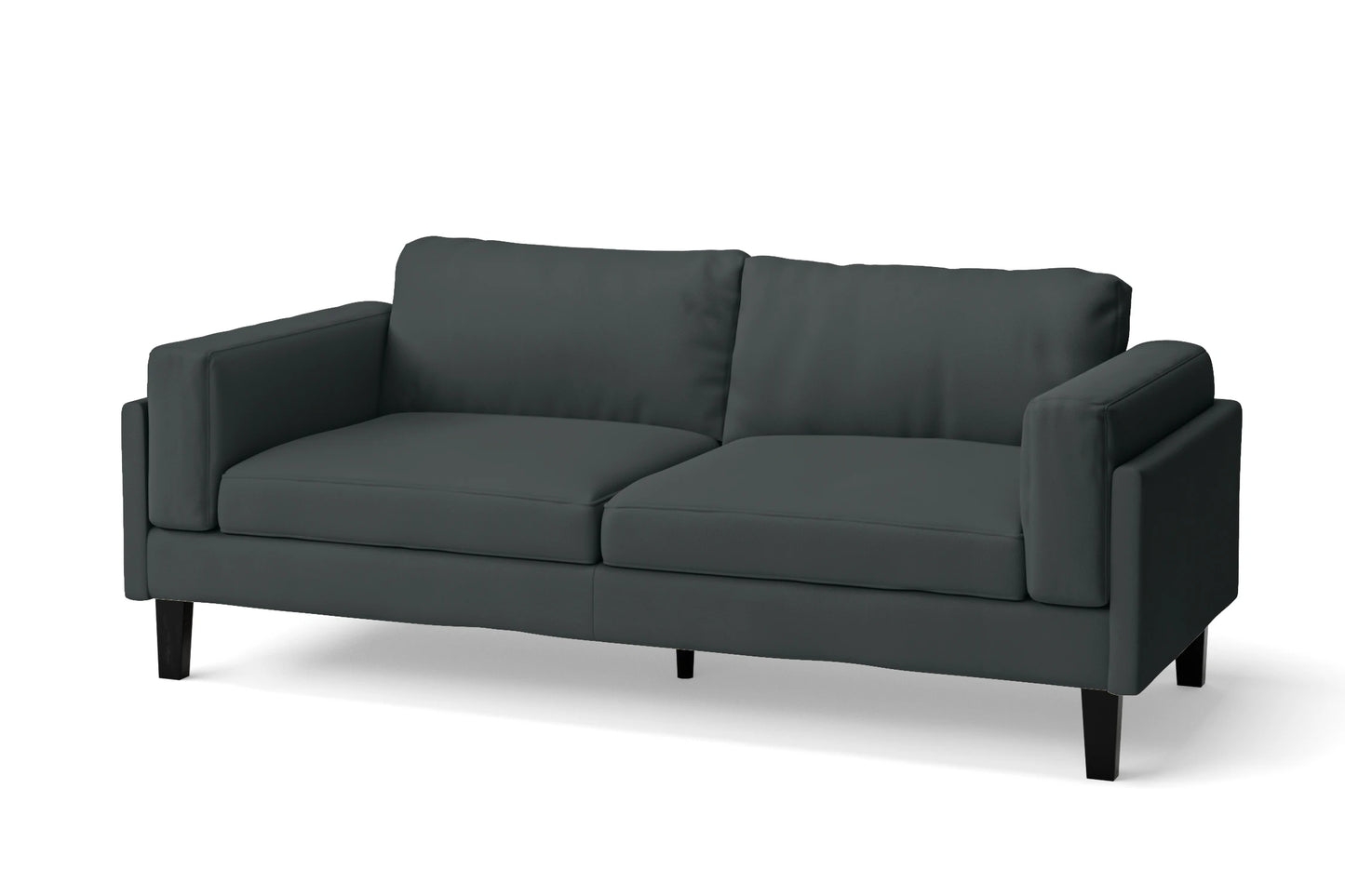 Alseno 3 Seater Sofa Slate Leather