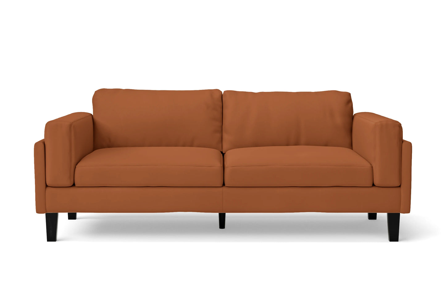 Alseno 3 Seater Sofa Tan Brown Leather